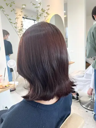 セミロング 加藤 明香里のヘアスタイル