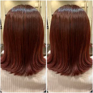 ミディアム カラー 🌼二本柳 🌼のヘアスタイル