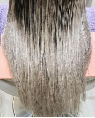 ロング カラー ＡＳＨ大宮/ブリーチ 髪質改善/カラーのヘアスタイル