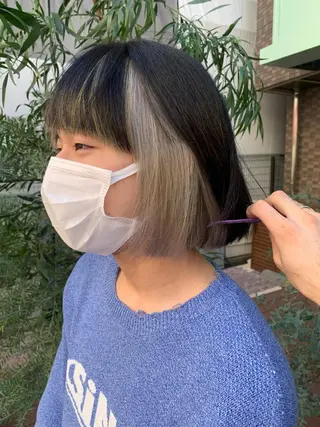 ショート カラー ハイトーン/メンズ/ ウルフ特化   小松のヘアスタイル