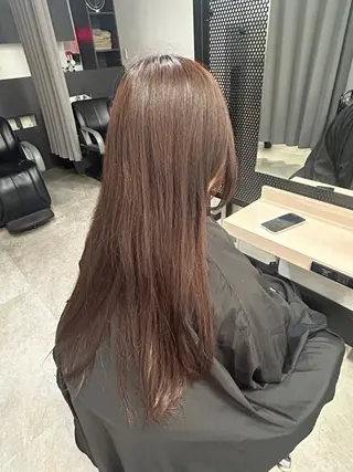 ロング カラー 縮毛•ハイトーン ・着付け Runaのヘアスタイル