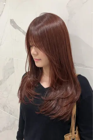 ロング カラー ヘアアレンジ 大坪 新之介のヘアスタイル