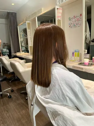 ロング 福本 好子のヘアスタイル