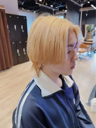カラー メンズ 髪質改善&ストレート ✂︎鈴木青樹のヘアスタイル