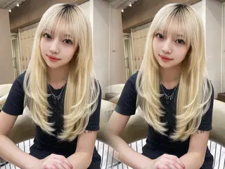 ロング 大西 天使のヘアスタイル