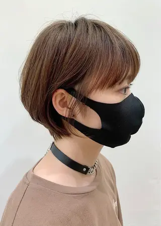 ショート ナガス カズアキのヘアスタイル