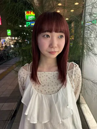 ロング ARISA︎ メンズハイトーンのヘアスタイル