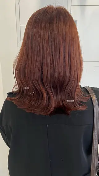ミディアム カラー 黒阪 なみのヘアスタイル