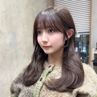 ロング カラー 新宿/レイヤー 顔周りカット溝手優太のヘアスタイル