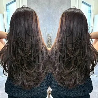 ロング 大人上品特化 レイヤー🇺🇸山村のヘアスタイル