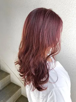 セミロング カラー ブリーチ koheiのヘアスタイル