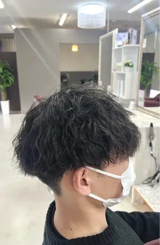 ショート パーマ メンズ KEN 🌟のヘアスタイル