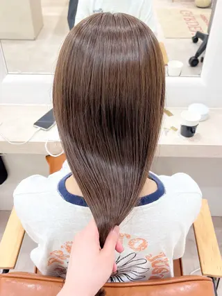 ロング カラー 阿久津真衣 似合わせカットのヘアスタイル