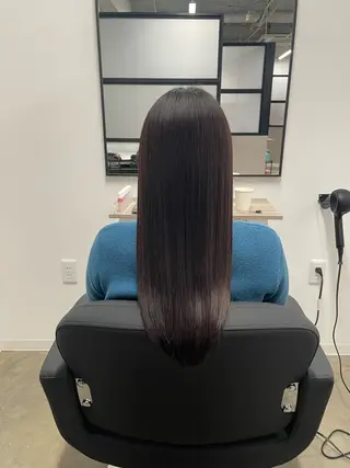 ロング カラー 菅野 萌愛のヘアスタイル