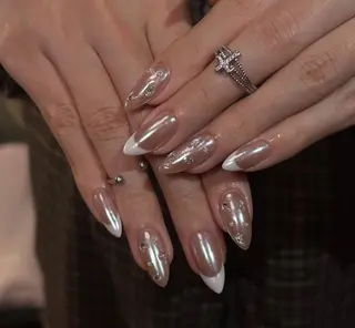 ネイル By moonネイル 🌷ワンホン/韓国風のネイルデザイン