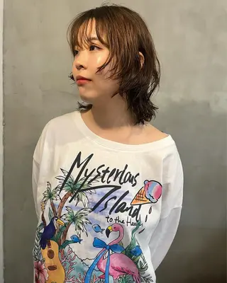 ミディアム 🌿haco / パーマ/ユリナ🕊️のヘアスタイル