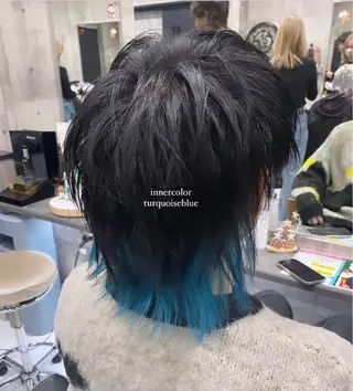 ミディアム カラー パーマ ヘアアレンジ メンズ 最新艶髪トレンド¦ ヘア¦miyu🐒♡のヘアスタイル