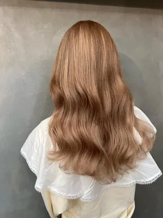 セミロング ❤️‍🔥シールエク ＋カラー京❤️‍🔥のヘアスタイル