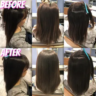 ロング カラー ブリーチ縮毛矯正/ デサキ ショウヘイのヘアスタイル