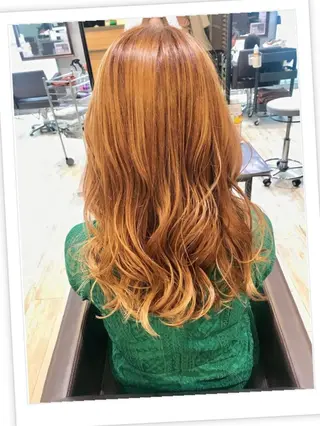 ロング カラー パーマ ヘアアレンジ メンズ キッズ ネイル マツエク・マツパ EnBlesS西宮 マンツーマン神道有基のヘアスタイル