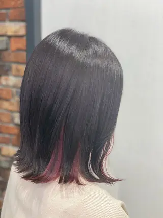 ミディアム カラー 齋藤 みずきのヘアスタイル