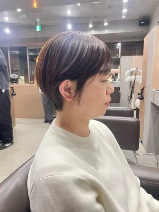 ショート カラー 表参道🌿赤み消し カラー/チナツのヘアスタイル
