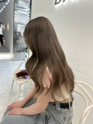 カラー 透ける透明感カラー 🎀anju/渋谷のヘアスタイル