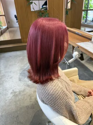 セミロング カラー WATANABE MISAKIのヘアスタイル
