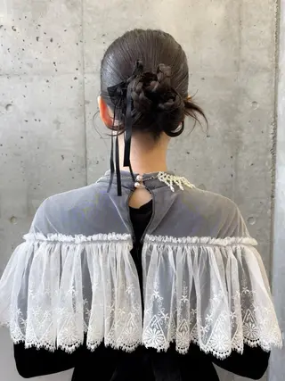 セミロング カラー パーマ ヘアアレンジ 💖美髪矯正💖 辻未侑のヘアスタイル