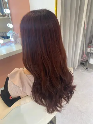 ロング カラー 梛木 唯のヘアスタイル