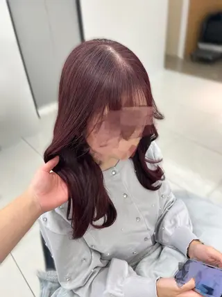 ロング カラー ブリーチなしWカラー /アレンジ/ユウミのヘアスタイル