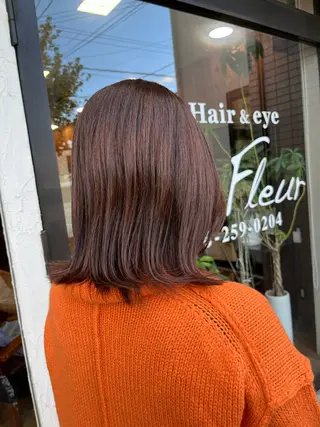 ミディアム 立野 希沙のヘアスタイル