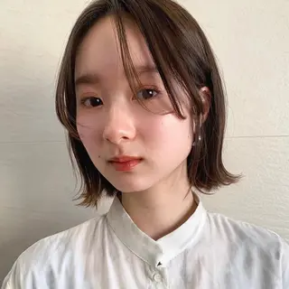 セミロング カラー 🌱小顔ヘア/ボブ ミディアム/双葉🌱のヘアスタイル