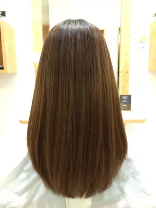 セミロング ロング カラー パーマ ツヤ髪専門美容師 桑原 和誠のヘアスタイル