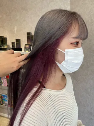 ロング カラー バレイヤージュ特化｜ Takuのヘアスタイル