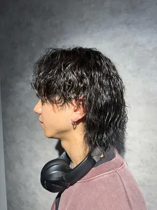 ミディアム パーマ メンズ REM【阿佐ヶ谷】 MEGUのヘアスタイル