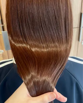 カラー 🫒🫒ブリーチなし 艶カラー🫒ヤマシロのヘアスタイル