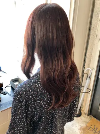 ロング カラー シンカ 表参道のヘアスタイル