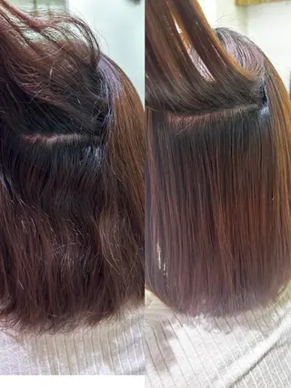 ミディアム オリーブ/韓国風 まつパ/himariのヘアスタイル