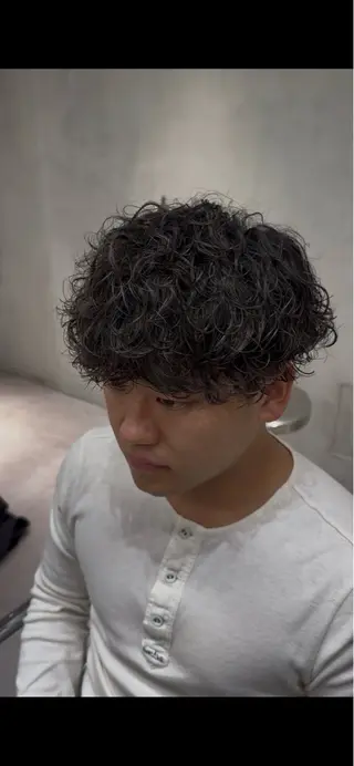 パーマ メンズ ブリーチ/パーマ特化 片平和寿のヘアスタイル