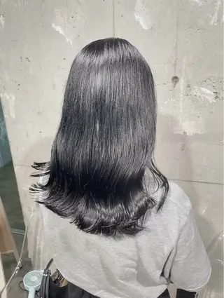 セミロング カラー ヘアアレンジ Over hair_ misakiのヘアスタイル