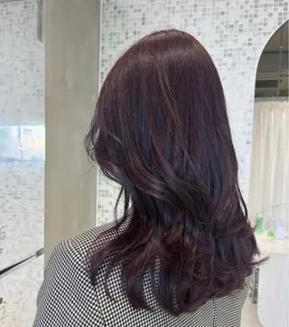 セミロング カラー 韓国ヘア／レイヤー/ 🤍ayumuのヘアスタイル