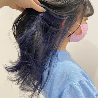 ミディアム カラー マンツーマン女性 美容師 奏のヘアスタイル