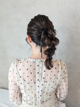 セミロング ヘアアレンジ miku ヘアセット/着付けのヘアスタイル