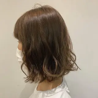 ショート カラー 🌷レイヤー縮毛/ 艶カラー/ami🌷のヘアスタイル