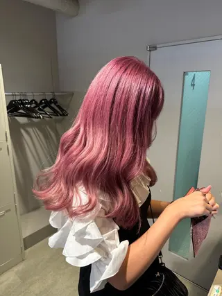 ロング カラー パーマ ヘアアレンジ メンズ キッズ 韓国系🇰🇷🩶 艶暗髪/MEIのヘアスタイル