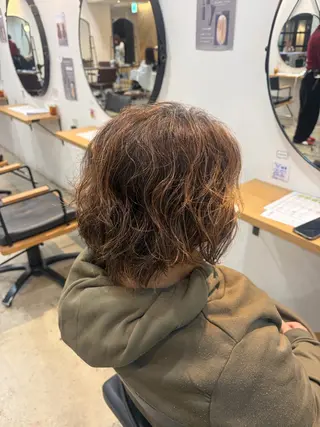 ショート パーマ 聖菜/ hina /レイヤー/艶カラーのヘアスタイル