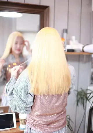 ロング カラー 大西 カズマのヘアスタイル