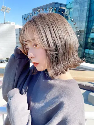 ミディアム カラー 大人かわいい💍🤍 ボブ/ショートボブのヘアスタイル