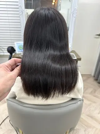 ミディアム カラー ✨️美髪矯正×似合わ せ艶カラー✨藤田透のヘアスタイル